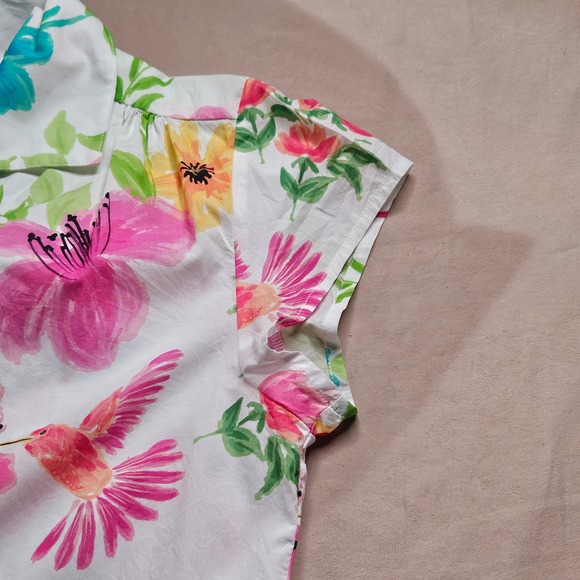 The Cats Pajamas Floral Hummingbird Set Women's Size S Sleepwear - Picture 15 of 15